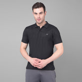 Anti Viral Anti Odour Cool Mens Collared Polo Sports Solid T-Shirt