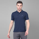 Anti Viral Anti Odour Cool Mens Collared Polo Sports Solid T-Shirt