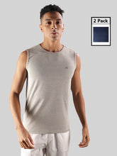 Anti Viral Anti Odour Cool Mens Pack Of 2 Sports Muscle T-Shirt