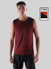 Anti Viral Anti Odour Cool Mens Pack Of 2 Sports Muscle T-Shirt