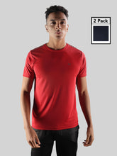 Anti Viral Anti Odour Cool Mens Pack Of 2 Sports Muscle T-Shirt