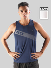 Anti Viral Anti Odour Cool Mens Pack of 2 Tank Top Sports Vest
