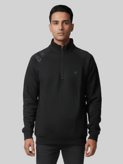 Force NXT Men's Super Combed Cotton Rich Fleech Fabric Hi-Neck Full Sleeves Sweatshirt