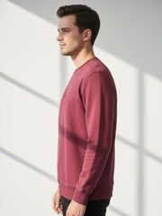 Force NXT Men's Combed Cotton Full Sleeves Solid Sweatshirt