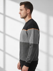 Force NXT Men's Combed Cotton Full Sleeves Colorblock Sweatshirt