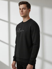 Force NXT Men's Combed Cotton Full Sleeves Solid Sweatshirt