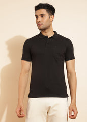 Force NXT Men's Super Combed Cotton Rich Fabric Half-Sleeves Polo T-Shirt