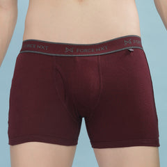 Super Combed Cotton Soft Rib Men Pack of 2 Solid Trunk
