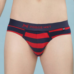 Super Combed Cotton Four Way Stretch Mens Striped Brief
