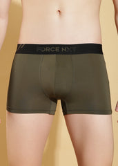 Force NXT Men's Polyamide Microfiber Elastane Stretch Fabric Solid Trunk