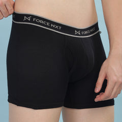 Super Combed Cotton Soft Rib Men Pack of 2 Solid Trunk