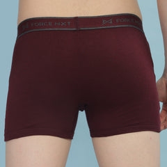 Super Combed Cotton Soft Rib Men Pack of 2 Solid Trunk