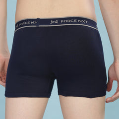 Super Combed Cotton Soft Rib Men Pack of 2 Solid Trunk