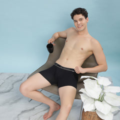Super Combed Cotton Soft Rib Mens Solid Trunk