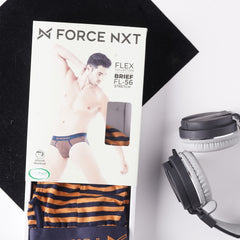 Super Combed Cotton Four Way Stretch Mens Striped Brief