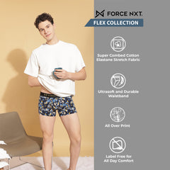 Ultrasoft Super Combed Cotton Elastane Stretch Mens Printed Trunk