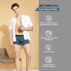 Ultrasoft Super Combed Cotton Elastane Stretch Mens Printed Trunk