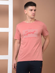 Force NXT Men's Super Combed Cotton Rich Fabric Half-Sleeves Chest Printed T-Shirt