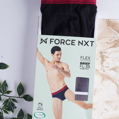 Super Combed Cotton Four Way Stretch Solid Mens Pack of 5 Brief