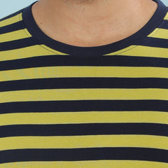 Force NXT Super Combed Cotton Mens Round Neck Striped T-Shirt