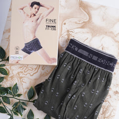 Super Combed Cotton Printed Mens Pack of 5 Trunk
