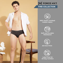 Super Combed Cotton Printed Mens Pack of 5 Brief