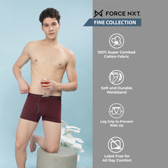 Super Combed Cotton Mens Pack of 5 Solid Mini Trunk