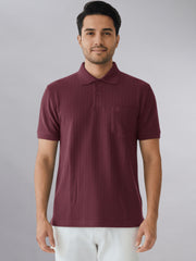 Force NXT Men's Super Combed Cotton Rich Jacquard Fabric Half-Sleeves Polo T-Shirt