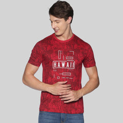 Force NXT Super Combed Cotton Mens Round Neck Printed T-Shirt