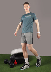 Anti Viral Anti Odour Cool Mens Round Neck Pack Of 2 Sports Printed T-Shirt