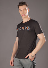 Anti Viral Anti Odour Cool Mens Round Neck Pack Of 2 Sports Printed T-Shirt