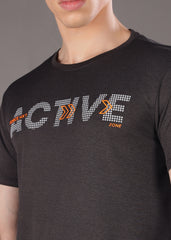 Anti Viral Anti Odour Cool Mens Round Neck Pack Of 2 Sports Printed T-Shirt
