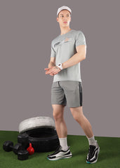 Anti Viral Anti Odour Cool Mens Round Neck Pack Of 2 Sports Printed T-Shirt