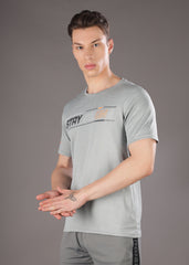 Anti Viral Anti Odour Cool Mens Round Neck Pack Of 2 Sports Printed T-Shirt
