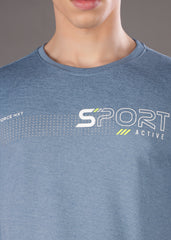 Anti Viral Anti Odour Cool Mens Round Neck Pack Of 2 Sports Printed T-Shirt