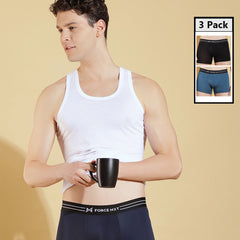 Ultrasoft Micromodal Four Way Stretch  Mens Pack of 3 Printed Trunk