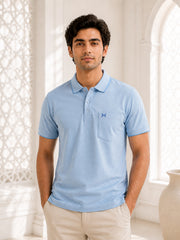 Force NXT Men's Super Combed Cotton Rich Fabric Half-Sleeves Polo T-Shirt
