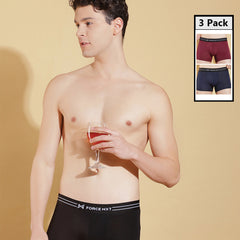 Ultrasoft Micromodal Four Way Stretch  Mens Pack of 3 Printed Trunk