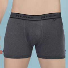 Super Combed Cotton Soft Rib Men Pack of 2 Solid Trunk