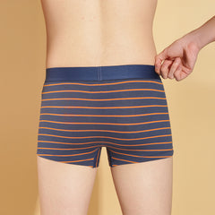 Super Combed Cotton Four Way Stretch Mens Striped Trunk
