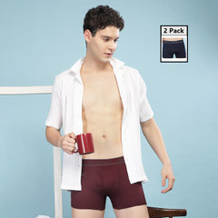 Super Combed Cotton Solid Mens Pack of 2 Trunk