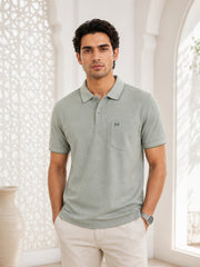 Force NXT Men's Super Combed Cotton Rich Fabric Half-Sleeves Polo T-Shirt