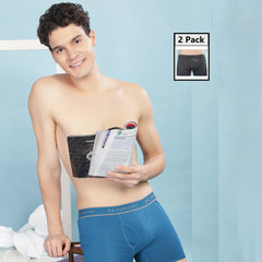 Super Combed Cotton Solid Mens Pack of 2 Trunk