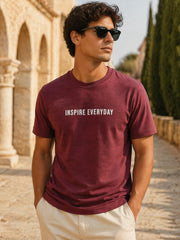 Force NXT Men's Super Combed Cotton Rich Fabric Chest Printed Round Neck T-Shirt