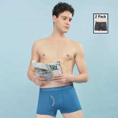 Super Combed Cotton Mens Pack of 2 Solid Mini Trunk