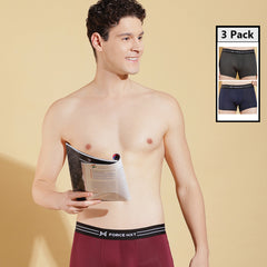Ultrasoft Micromodal Four Way Stretch  Mens Pack of 3 Printed Trunk