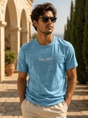 Force NXT Men's Super Combed Cotton Rich Fabric Chest Printed Round Neck T-Shirt