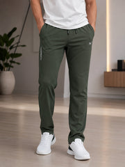 Force NXT Men's Premium Microfiber Fabric Track Pant with Zipper Side Pocket