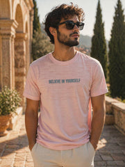 Force NXT Men's Super Combed Cotton Rich Fabric Chest Printed Round Neck T-Shirt