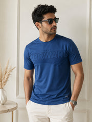 Force NXT Men's Premium Microfiber Fabric Half-Sleeves Chest Printed Round Neck T-Shirt